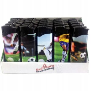 Zapalniczka 8x2.5 cm z zabezpieczeniem "Football"