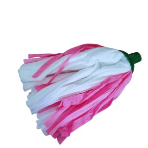 Mop Dred eco, 22 cm, kolory: biało-zielony, biało-różowy.