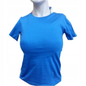 T-shirt damski, krótki rękaw,ciemny niebieski, roz.S,L, 100% bawełna, 150 g