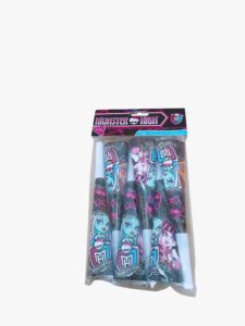 Trąbki urodzinowe 6 szt. papierowe Monster High
