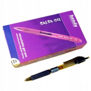 Długopis żelowy Salsa Gl Handy, 12 szt., czarny, automatyczny, 0,5 mm.