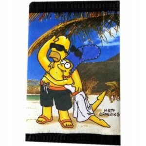 Portfel młodzieżowy "Simpsons", 13x9 cm, 2 kieszenie + 1 rzep + przegródka