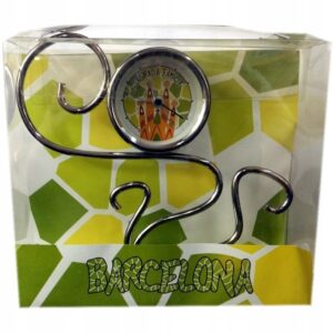 Elegancki zegar stojący okrągły 13 cm - na podstawce BARCELONA