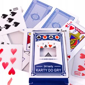 Karty do Gry - 24 Sztuki, Klasyczne Talia Kart