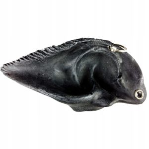 Popielniczka ceramiczna, 17x6 cm, czarna.
