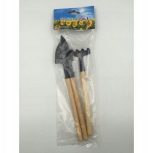 Zestaw narzędzi ogrodowych, 2 łopatki (20 cm) + grabki (18 cm), 3 szt.
