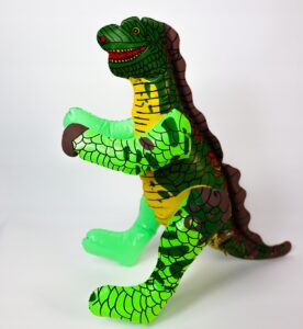 Zabawka dmuchana dinozaur na plażę 30 cm mix kolorów
