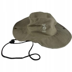 Kapelusz męski Safari 60 cm - gruby bawełniany, kolor khaki