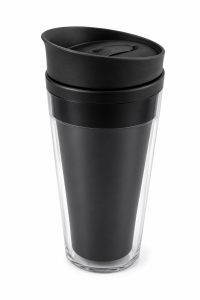 Kubek termiczny 350 ml czarny do kawy i herbaty