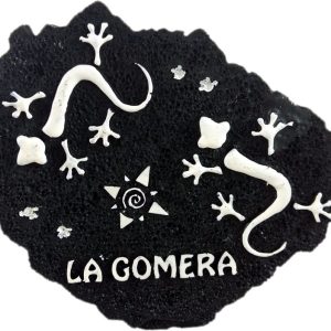 Figurka poliston La Gomera 11.5x11 cm czarno-biała