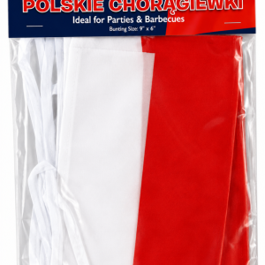 Baner flaga Polski 365 cm 8 flag 23x15 cm dekoracja patriotyczna