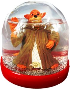 Kula wodna z brokatem Jedi 10x8.5 cm dekoracyjna