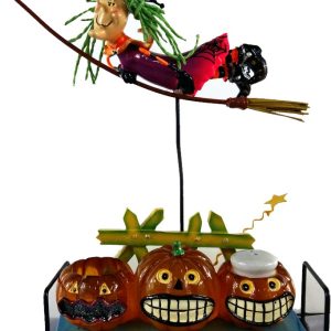 Solniczka pieprzniczka Halloween czarownica 23x16 cm 3.5x3 cm 2 szt.