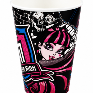 Kubki papierowe grube 180 ml 8 szt. wzór lalek