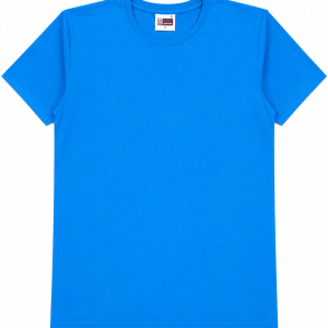 T-shirt damski niebieski bawełniany krótki rękaw S/M
