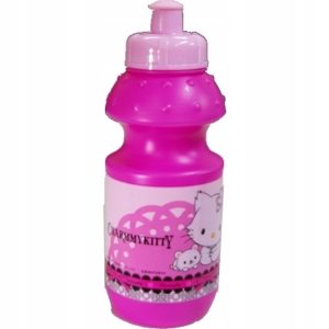 Bidon rowerowy dla dzieci różowy 300 ml Charm my Kitty 24 szt