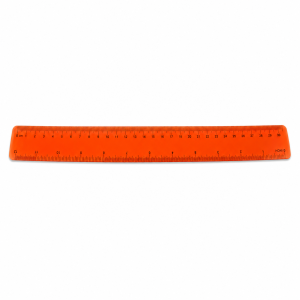 Linijka silikonowa elastyczna 30 cm czerwona lub zielona 10 szt
