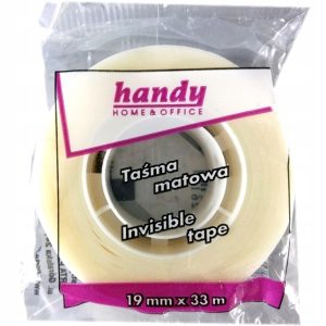 Taśma klejąca matowa Handy 19 mm x 30 yd biurowa 8 szt