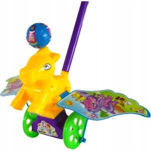 Konik na kółkach dla malucha Terkotka 30 cm 2 szt