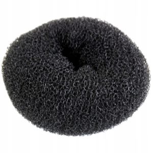 Gumka do włosów kokówka frotka czarna 10 cm 6 szt