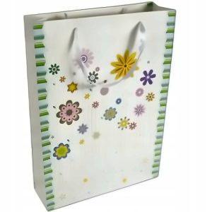 Torebka prezentowa papierowa z wstążką 46x33 cm 210 g 4 szt