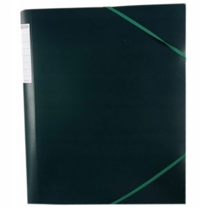 Teczka A4 PP z gumką 32.5x24.5 cm grubość 25 mm Gilibert zielona 6 szt