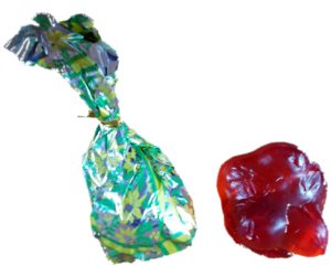 Zabawka niespodzianka biust żelowy 9x8 cm prezent śmieszny 24 szt