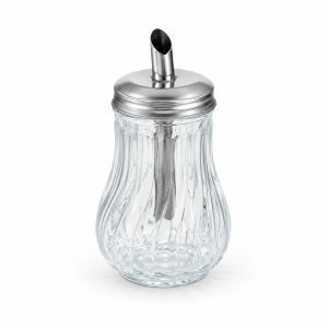 Cukiernica szklana z dozownikiem 14 cm elegancka 36 szt