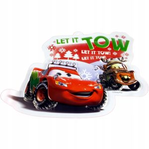 Dekoracja ścienna świąteczna Disney 3D 37x33 cm mix wzorów 6 szt