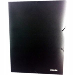 Teczka A4 PP z gumką 35x24.5 cm grubość 25 mm Handy czarna 50 szt
