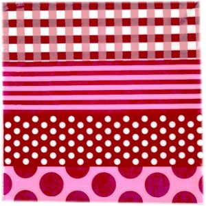 Serwetki trójwarstwowe 33x33 cm kratka groszki 20 szt./opak. 60 opak.