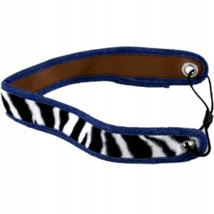 Opaska do włosów 3.5 cm jeans wzór panterka zebra 50 szt