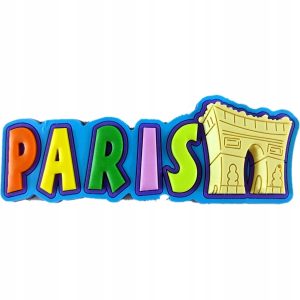 Magnes na lodówkę Paris gumowy 8x3 cm dekoracja Paryż 144 szt