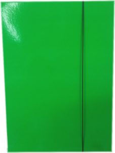 Teczka B4 laminowana z gumką 15 mm 35.5x25.5 cm zielona Handy 10 szt