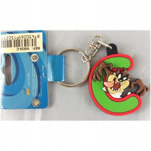 Brelok do kluczy Looney Tunes Taz mix kolorów 4.5 cm 2 szt