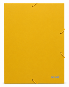 Teczka A4 PP z gumką 3.5x24.5 cm grubość 25 mm Handy żółta 10 szt