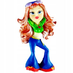 Magnes na lodówkę poliston dziewczyna 9x3.5 cm 8 szt