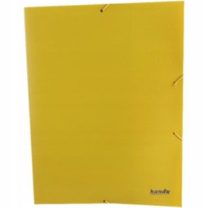 Teczka A4 PP z gumką 3.5x24.5 cm grubość 40 mm Handy żółta 60 szt