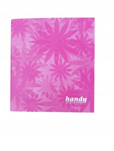 Segregator 2 ringi A5 35 mm różowy żółty zielony w kwiaty Handy 30 szt