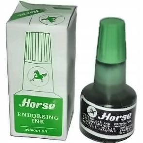 Tusz do pieczątek zielony 30 ml 120 szt