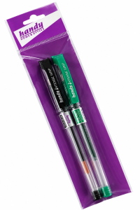 Długopisy żelowe czarny zielony 2 szt./opak. Handy Intense Grip 72 opak.