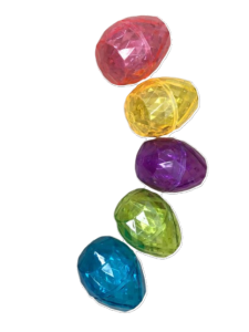 Pudełko plastikowe jajko zakręcane 9 cm Święta Wielkanocne 12 szt