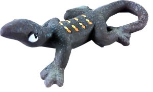 Figurka ceramiczna jaszczurka zielona z zawieszką 15 cm 24 szt