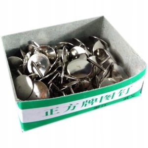 Spinacze pinezki srebrne 10 mm 50 szt./opak. 250 opak.