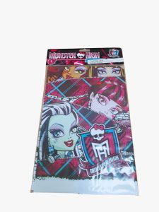 Obrus PVC 180x120 cm z motywem Monster High urodzinowy 4 szt