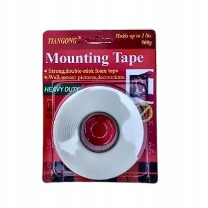 Taśma dwustronna piankowa 18 mm x 5 yd ok. 4.57 m 8 szt
