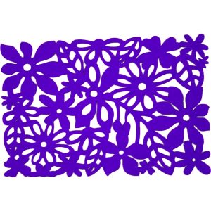 Podkładka filcowa na stół ażurowa 45x30 cm fioletowa 30 szt