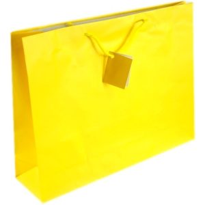 Torebka prezentowa jednokolorowa laminowana L pozioma 38x29 cm 120 szt.
