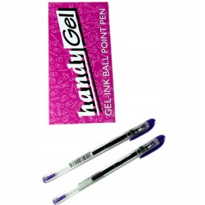 Długopis żelowy fioletowy Handy Sur metal. końcówka 12 szt./opak. 5 opak.