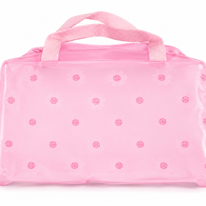 Kosmetyczka podróżna damska różowa na zamek 20x12x9 cm 1000 szt